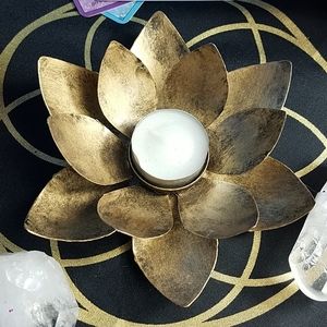 🌠Reiki Charged🌠 Golden Lotus Flower Tea light